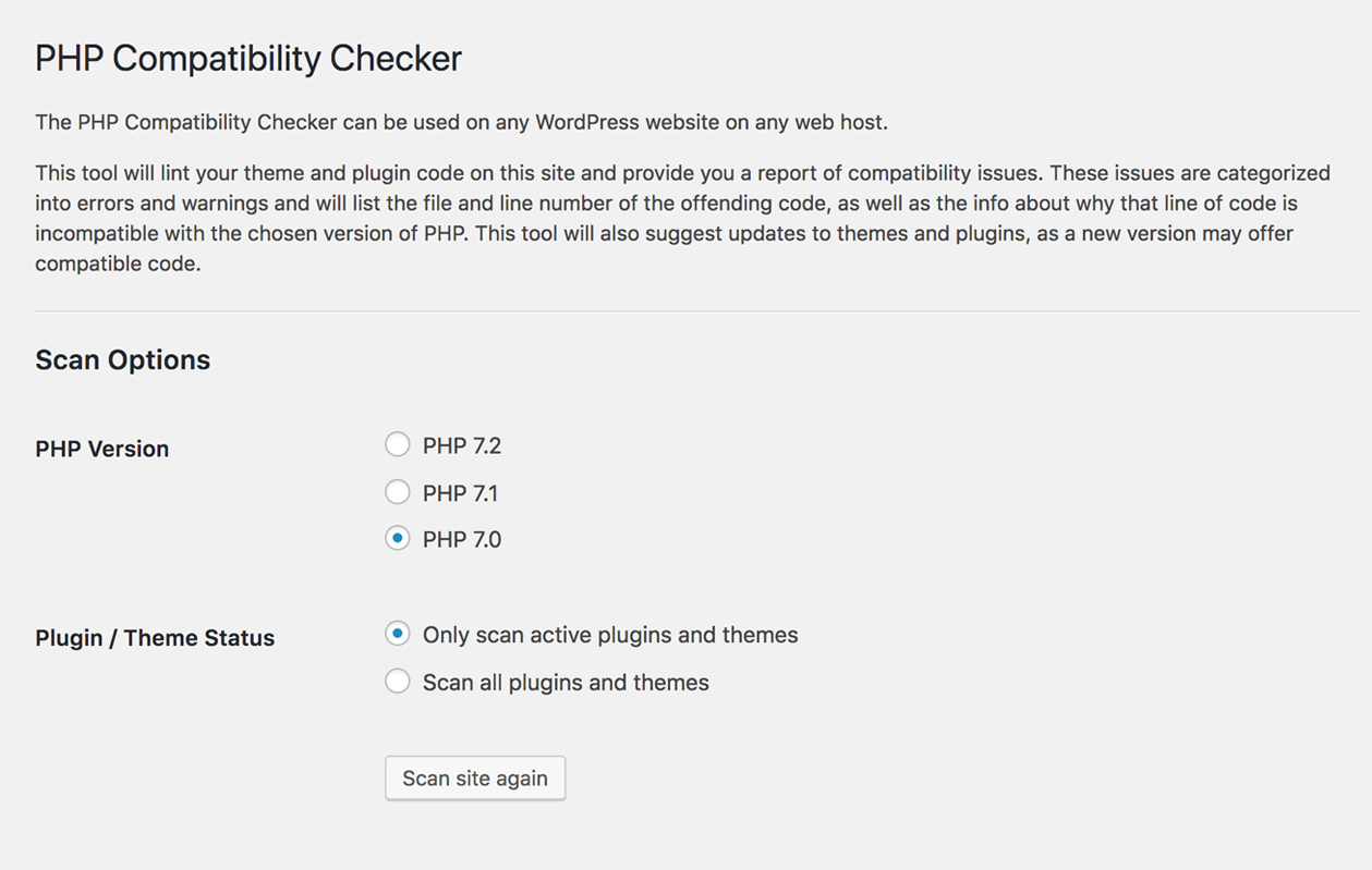 PHP Compatibility Checker | Phpcompat